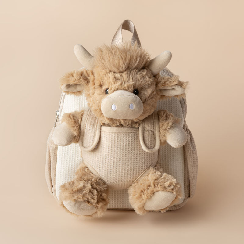 cow mini backpack Toddler Backpack & Plush Bag for Travel