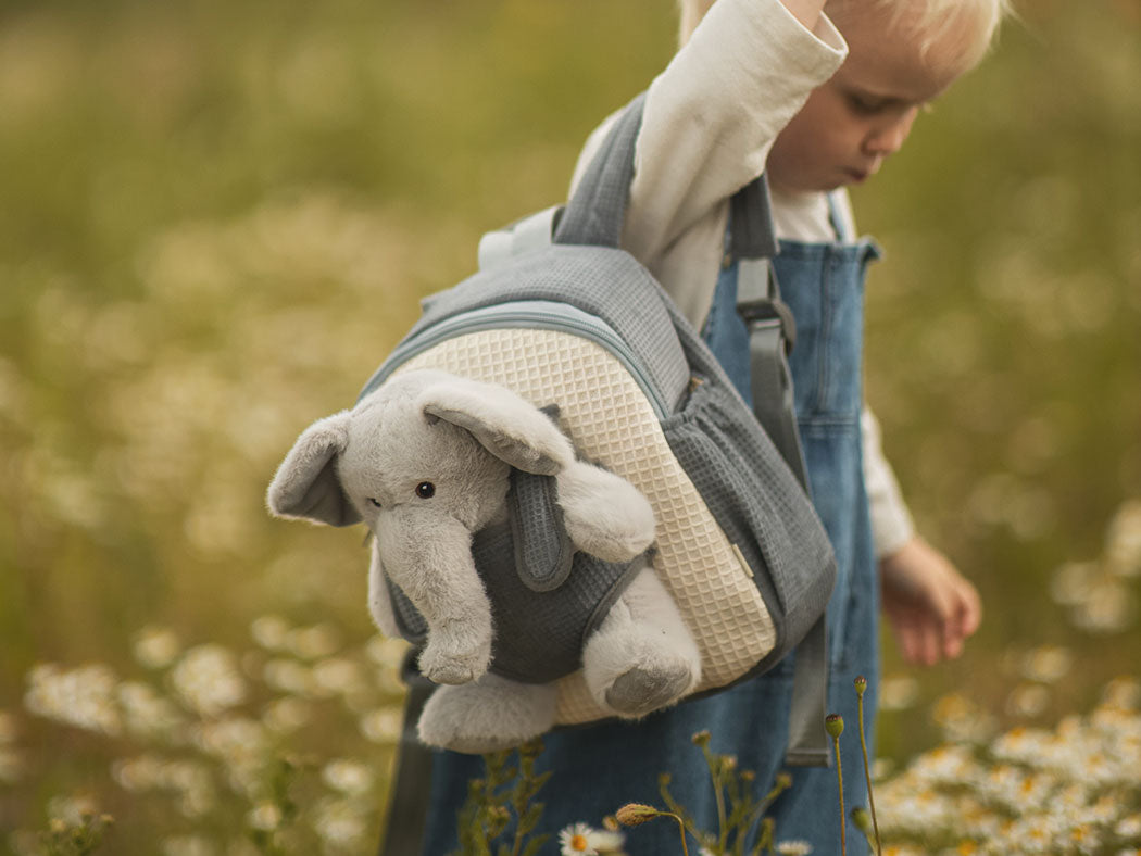  Backpack Elephant リュック　ぞう　ぬいぐるみ Toddler Backpack With Elephant Soft Toy | Moonkie