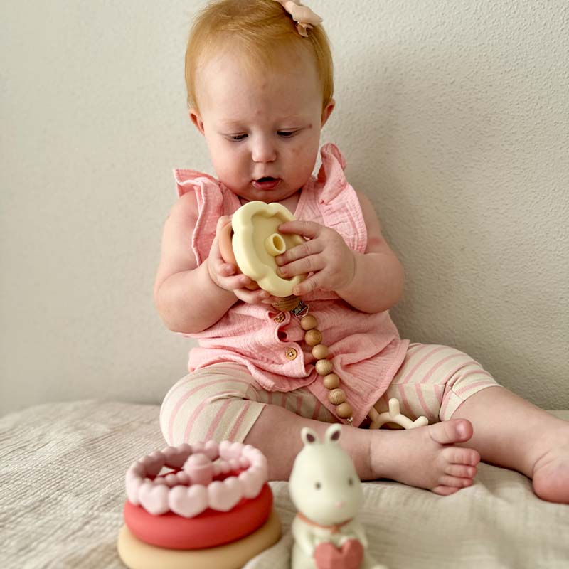 Bunny Stacking Teething Rings