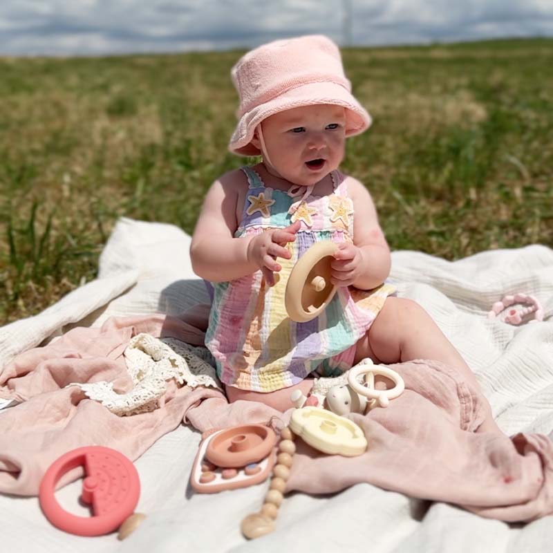Bunny Stacking Teething Rings