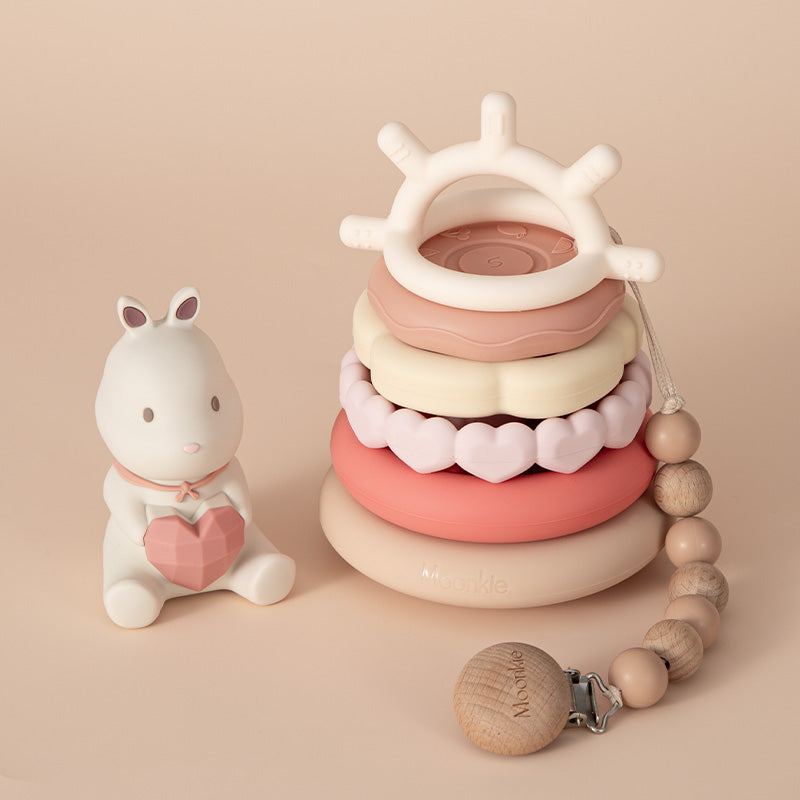 Bunny Stacking Teething Rings