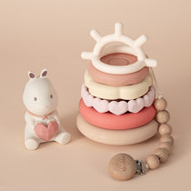 Bunny Stacking Teething Rings