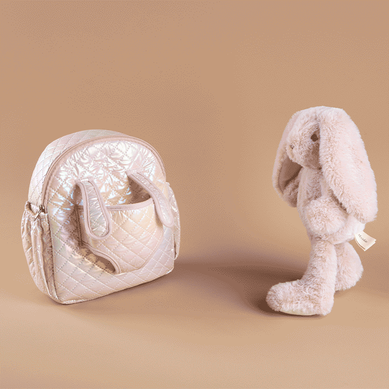 Moonkie Hug & Go™ Duo –  Bunny Backpack & Unicorn Plush