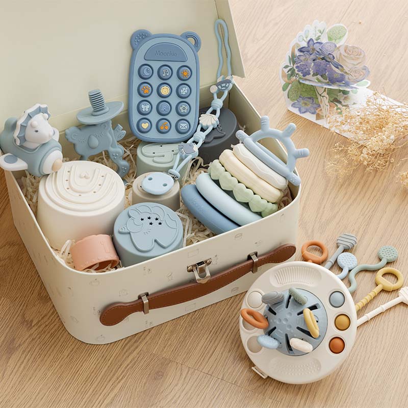 Montessori Baby Sensory Toys | Baby Gift Set | Moonkie