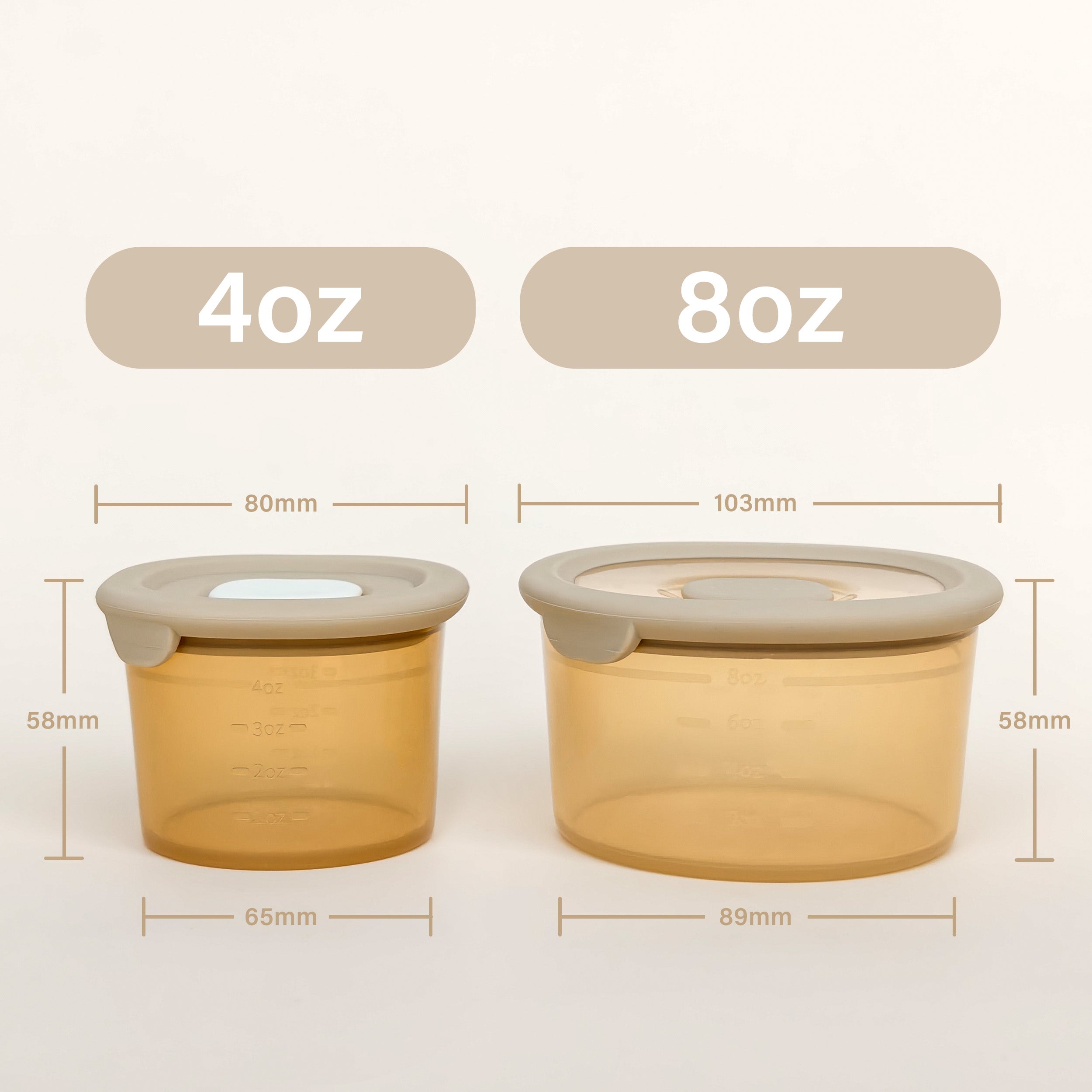 Silicone Baby Food Containers