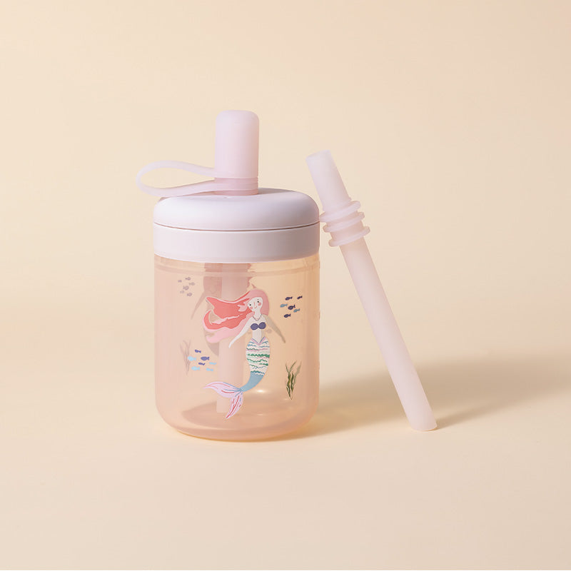 Silicone Training Cup with Straw
