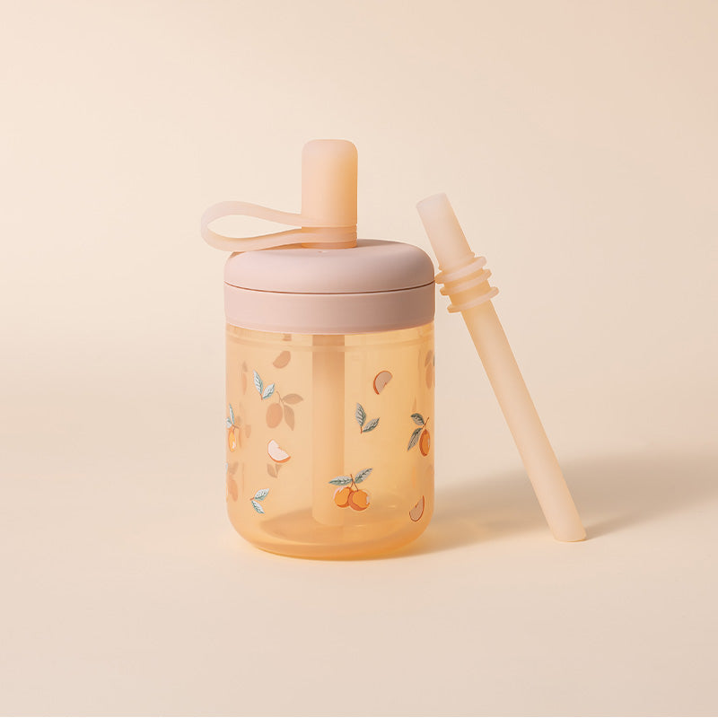 Silicone Training Cup with Straw