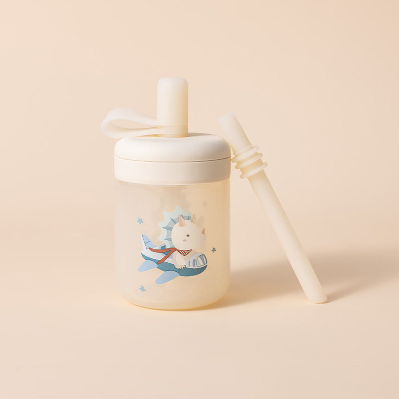 Silicone Training Cup with Straw