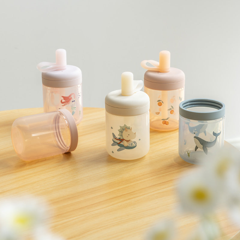 Silicone Training Cup with Straw