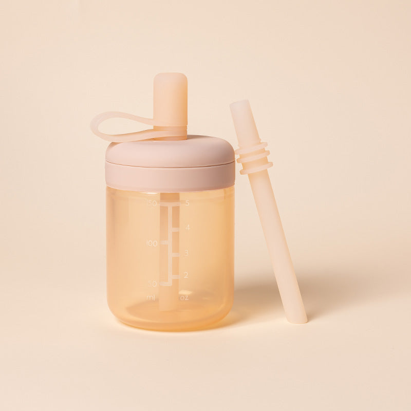 Silicone Training Cup with Straw