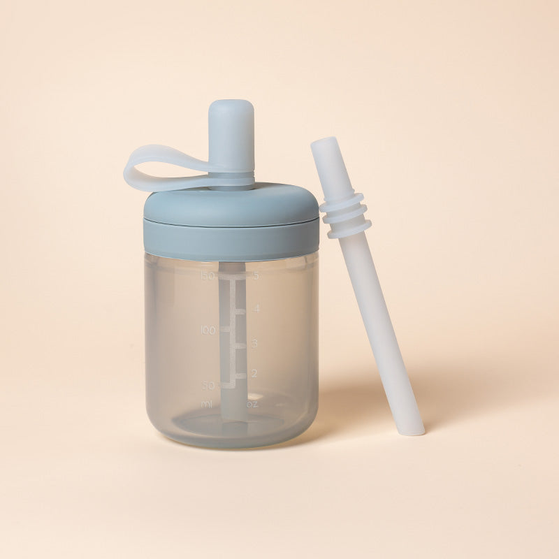 Silicone Training Cup with Straw
