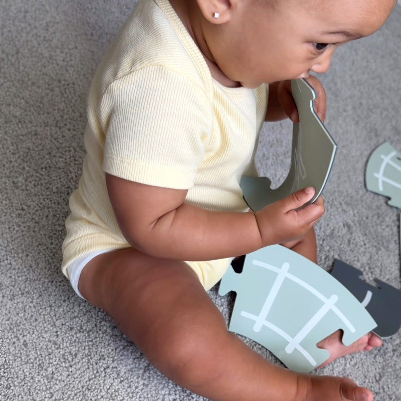 12-Piece Reversible Silicone Car Play Tiles