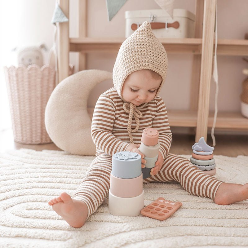 Baby Playing With Stacking Cups Fineday2