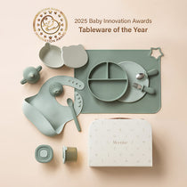 First Bites Gift Set Sage Mint With Luxe Gift Box