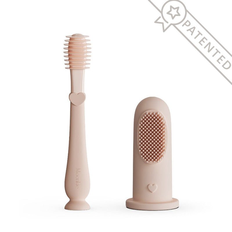 summer infant finger toothbrush BPA-Free Silicone Baby Oral Care Kit for Newborns & Infants | Tongue Cleaner (0-36 Months) & Finger Toothbrush (6+ Months)
